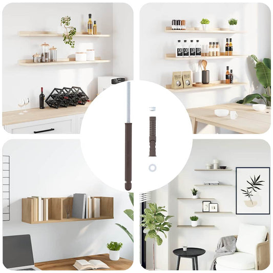 Floating Shelf Brackets 12 Beige Ø10 x 170 mm Steel