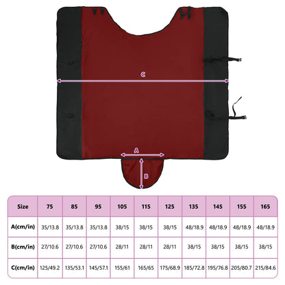 Horse Blanket Bordeaux and Black 95 cm Polyester