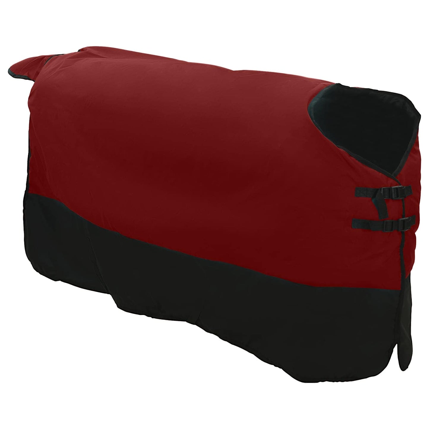 Horse Blanket Bordeaux and Black 135 cm Polyester
