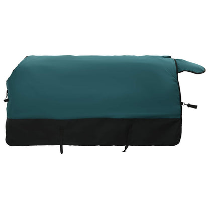 Horse Blanket Dark Green and Black 155 cm Polyester