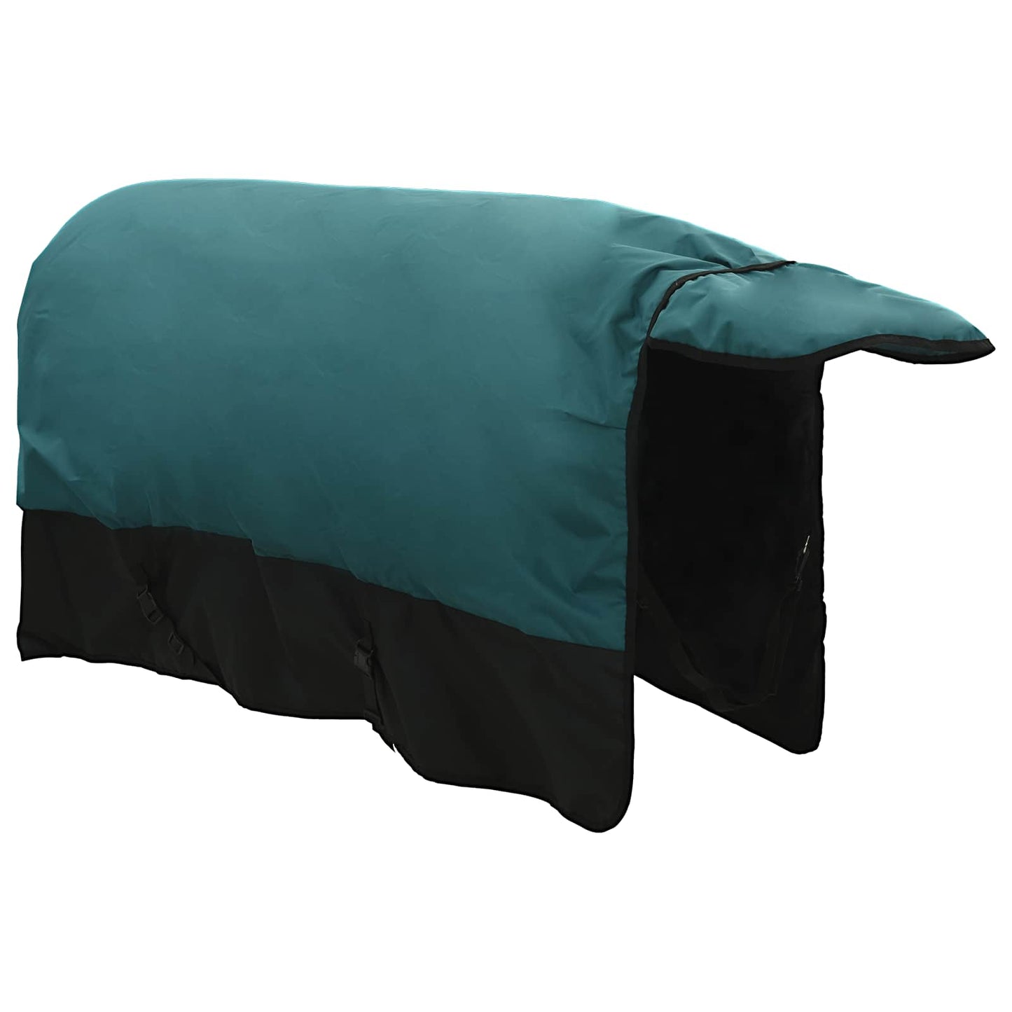 Horse Blanket Dark Green and Black 155 cm Polyester