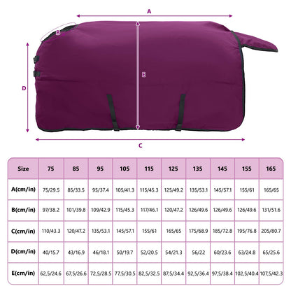 Horse Blanket Full Purple 75 cm Polyester