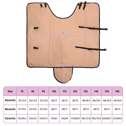 Horse Blanket Cappuccino 125 cm Polyester