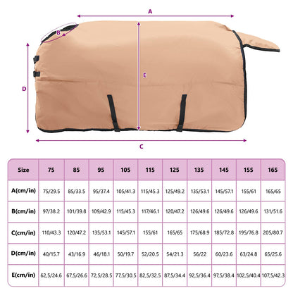 Horse Blanket Cappuccino 155 cm Polyester