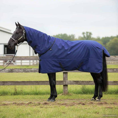 Horse Blanket Full Navy Blue 115 cm Polyester