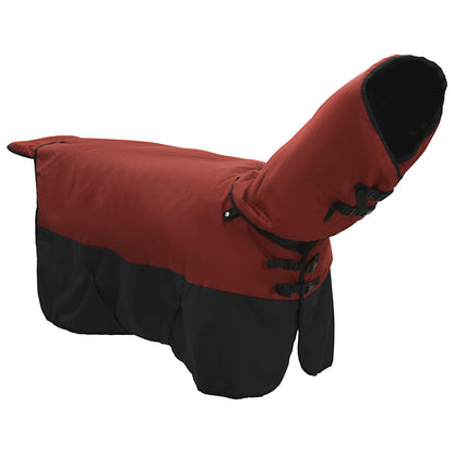 Horse Blanket Bordeaux and Black 75 cm Polyester
