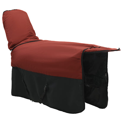 Horse Blanket Bordeaux and Black 125 cm Polyester