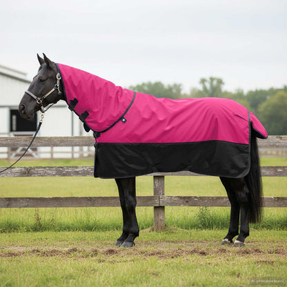 Horse Blanket Pink and Black 95 cm Polyester