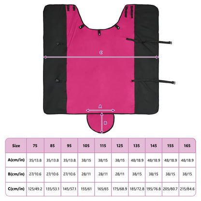 Horse Blanket Pink and Black 165 cm Polyester