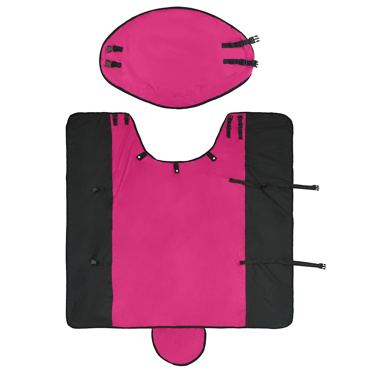 Horse Blanket Pink and Black 165 cm Polyester