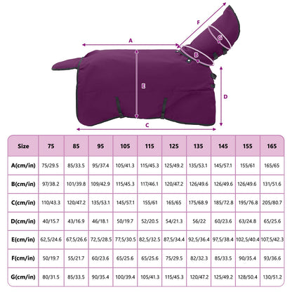 Horse Blanket Full Purple 85 cm Polyester