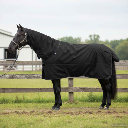 Horse Blanket Full Black 125 cm Polyester