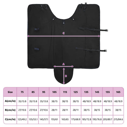 Horse Blanket Full Black 125 cm Polyester
