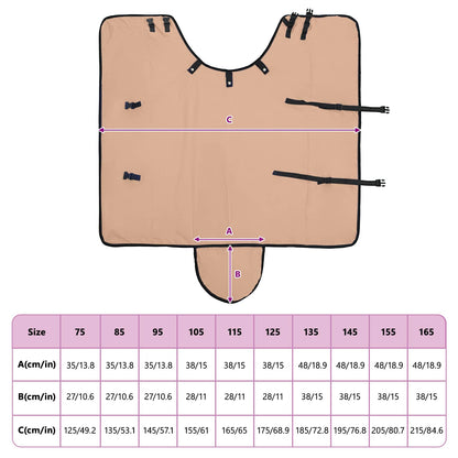 Horse Blanket Cappuccino 125 cm Polyester