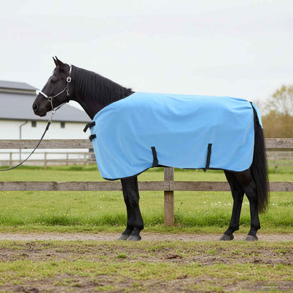 Horse Blanket Full Aqua 115 cm Polyester Fleece
