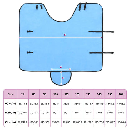 Horse Blanket Full Aqua 115 cm Polyester Fleece