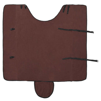 Horse Blanket Full Dark Brown 125 cm Polyester Fleece