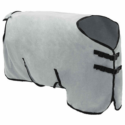 Horse Blanket Full Light Grey and Pink 75 cm Polyester Fleece