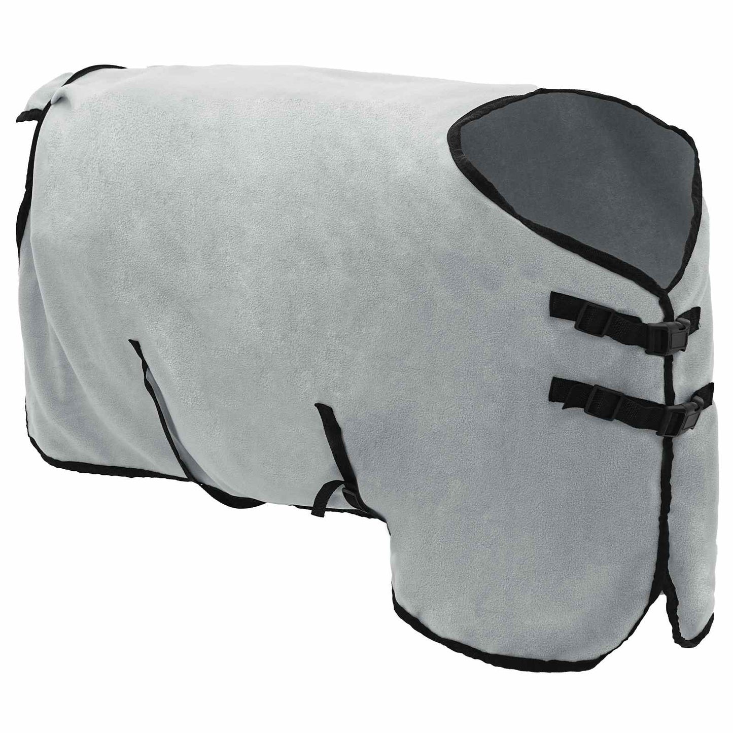Horse Blanket Full Light Grey and Pink 85 cm Polyester Fleece