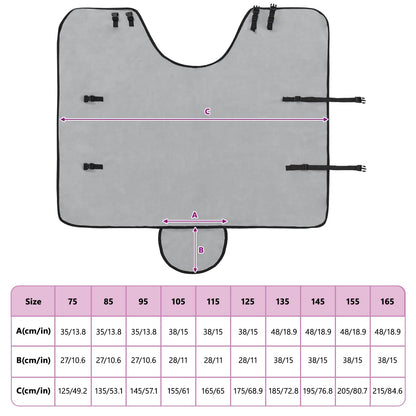 Horse Blanket Full Light Grey and Pink 95 cm Polyester Fleece