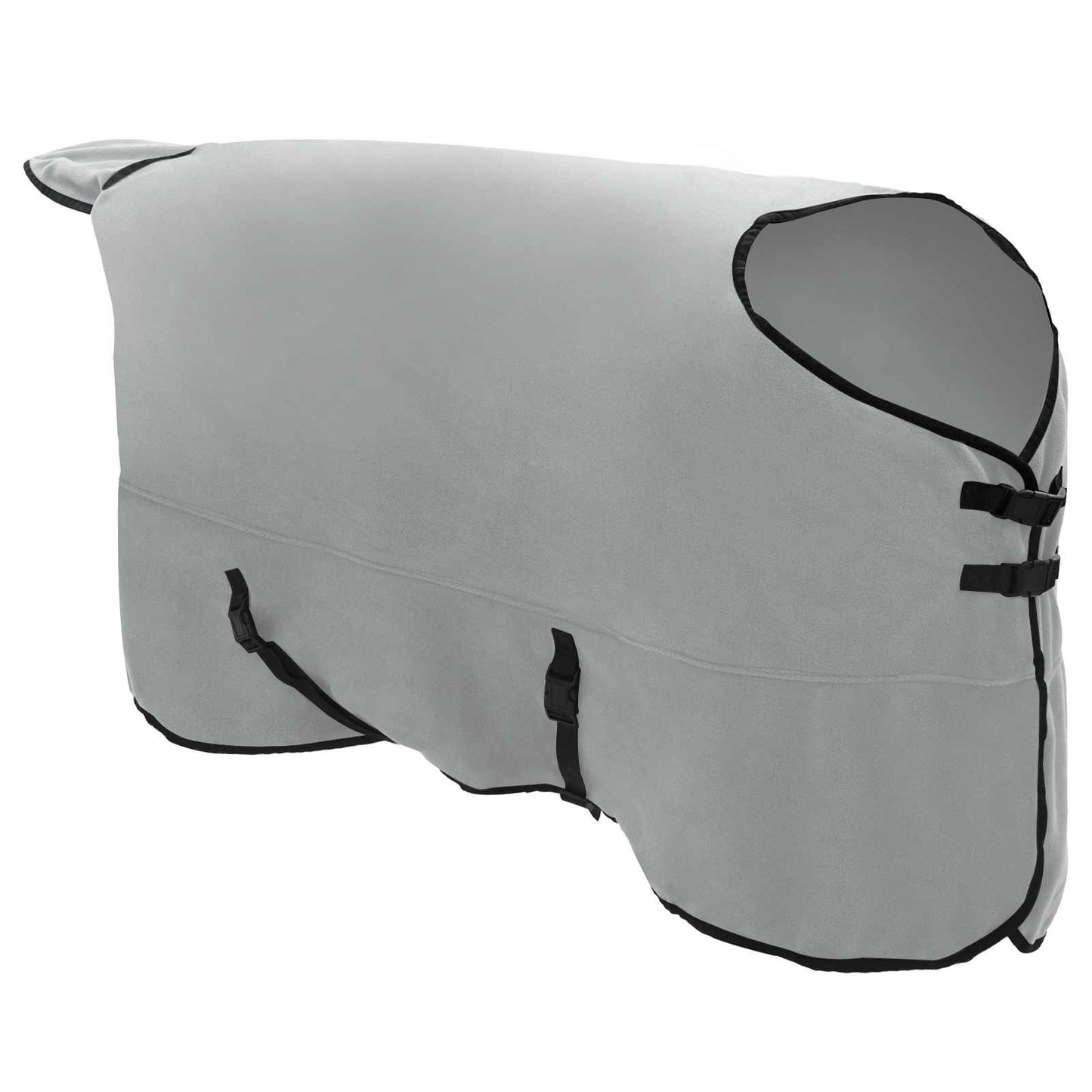 Horse Blanket Full Light Grey and Pink 125 cm Polyester Fleece