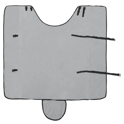 Horse Blanket Full Light Grey and Pink 135 cm Polyester Fleece