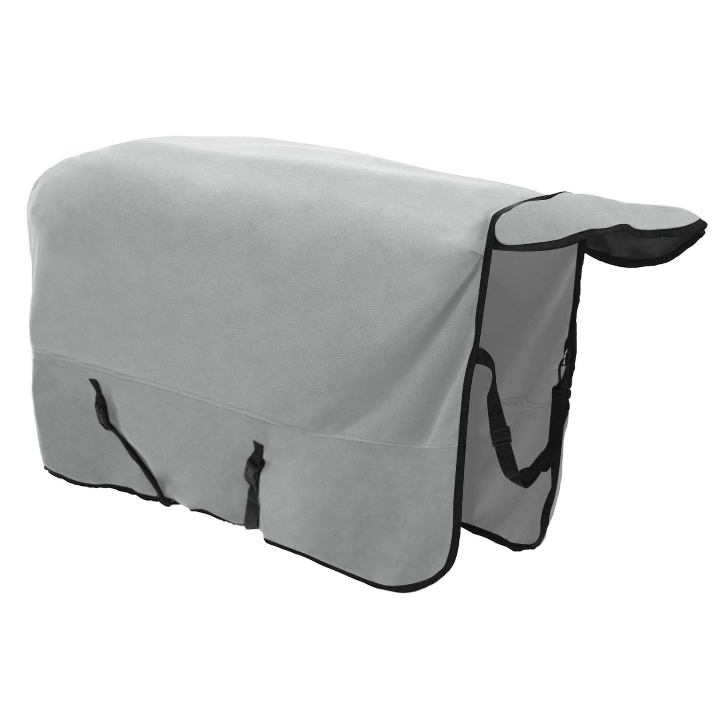 Horse Blanket Full Light Grey and Pink 145 cm Polyester Fleece