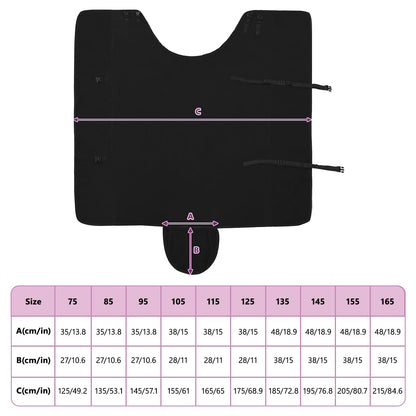 Horse Blanket Black 165 cm Polyester Fleece