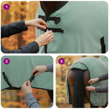 Horse Blanket Special Green 75 cm Polyester Fleece