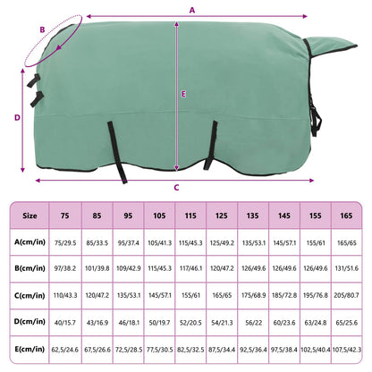 Horse Blanket Special Green 135 cm Polyester Fleece
