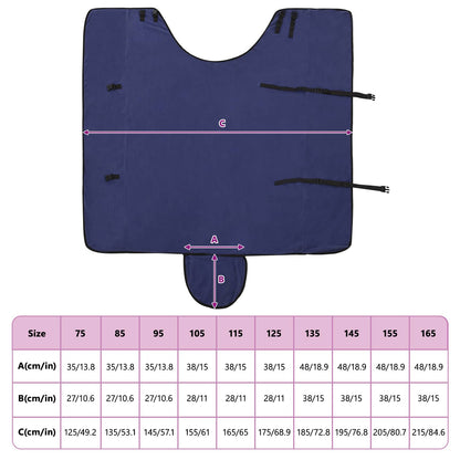 Horse Blanket Navy Blue 125 cm Polyester Fleece