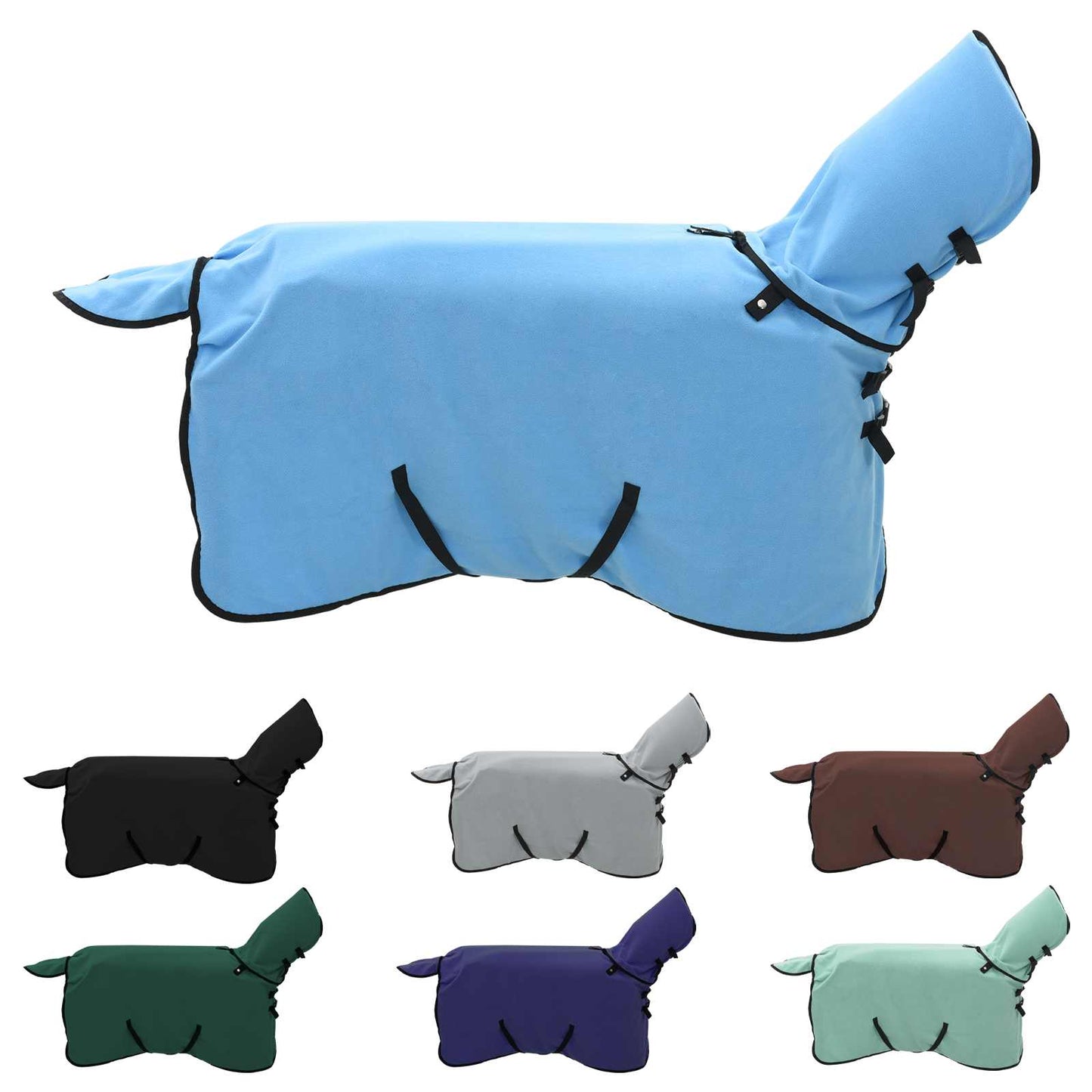 Horse Blanket Full Aqua 75 cm Polyester
