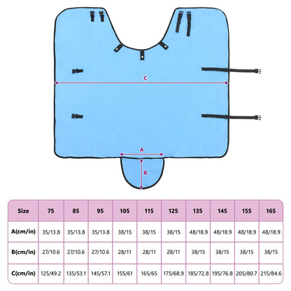 Horse Blanket Full Aqua 95 cm Polyester Fleece