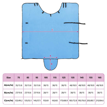 Horse Blanket Full Aqua 125 cm Polyester Fleece