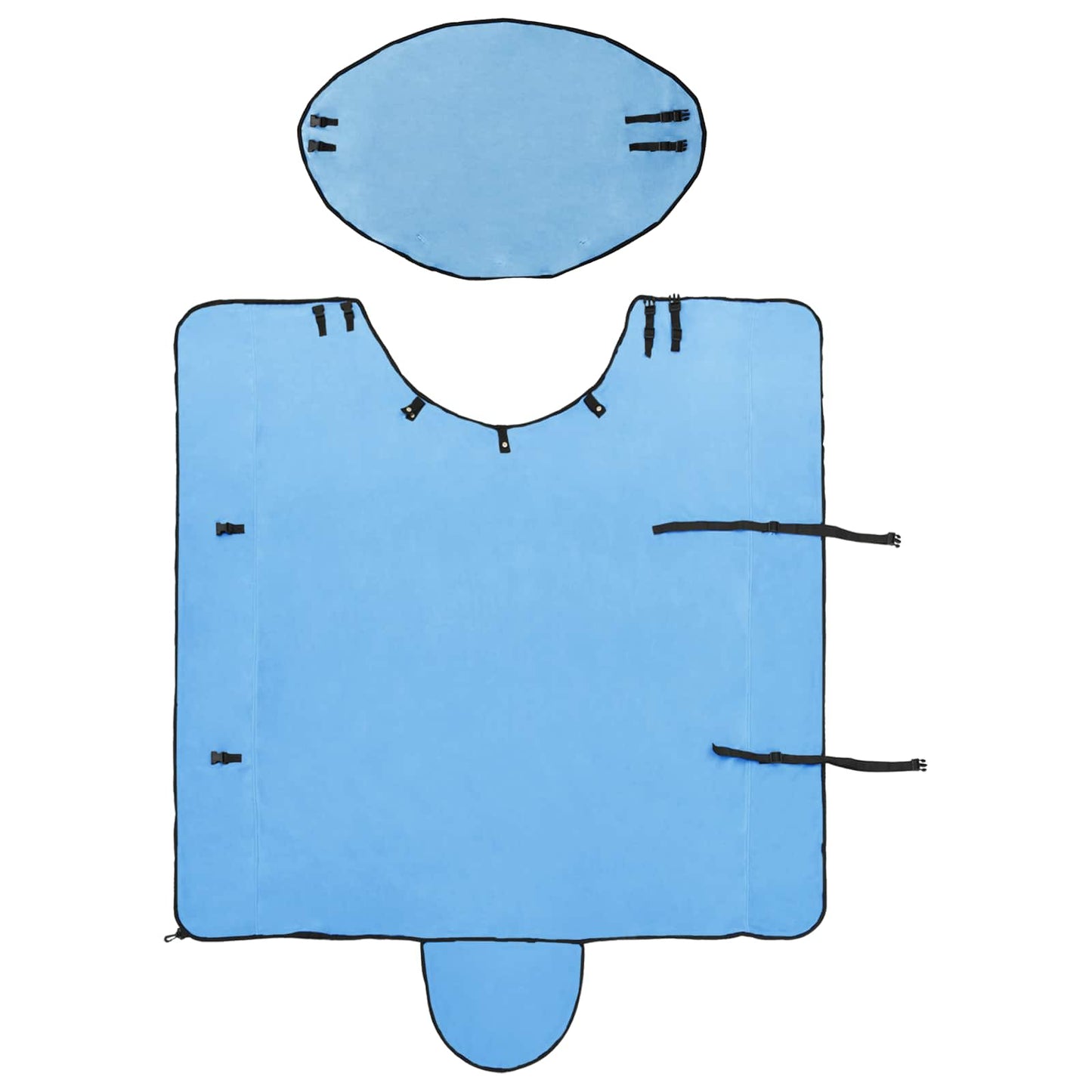 Horse Blanket Full Aqua 165 cm Polyester Fleece