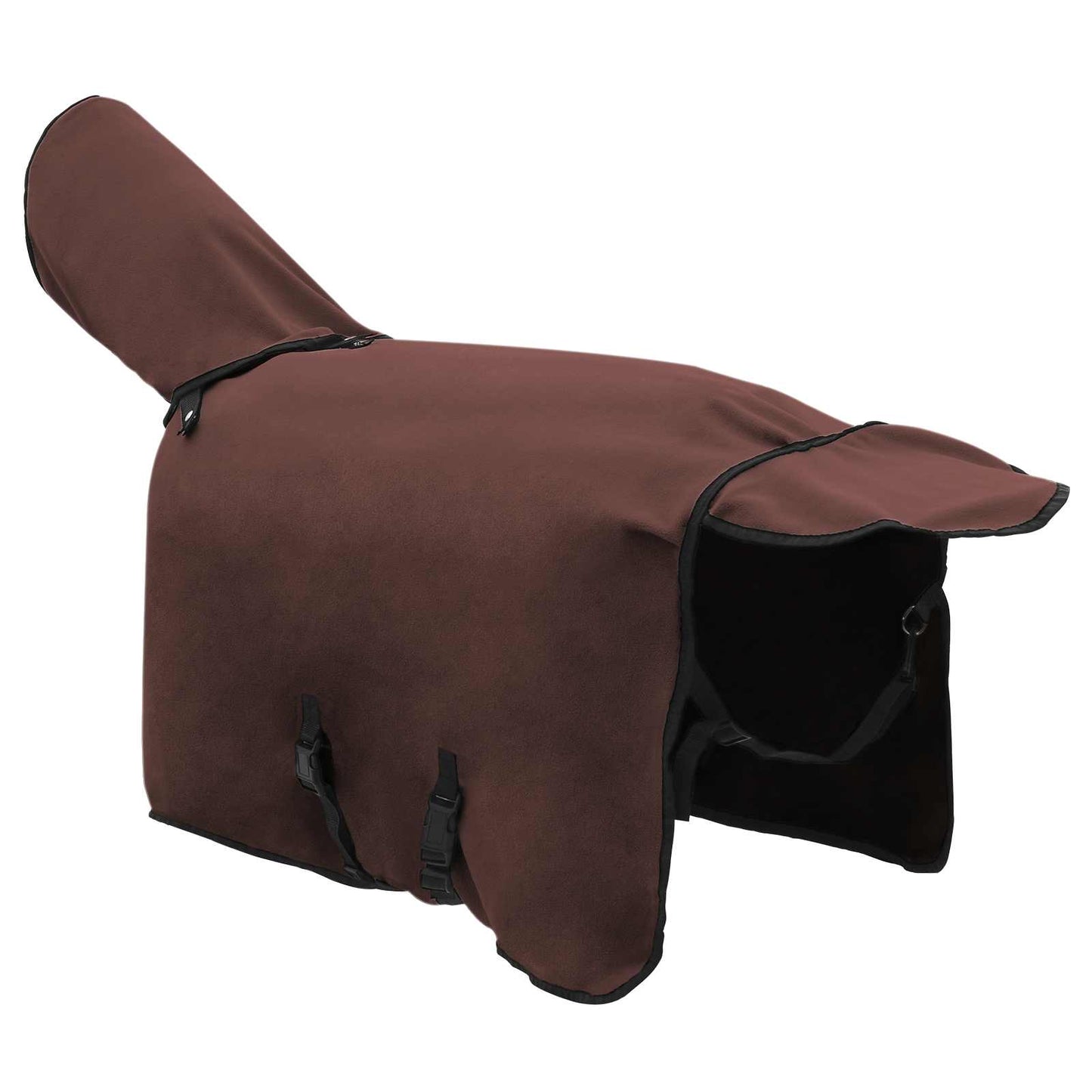 Horse Blanket Full Dark Brown 85 cm Polyester Fleece