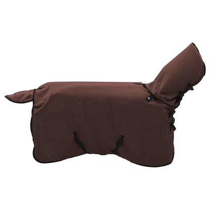Horse Blanket Full Dark Brown 105 cm Polyester Fleece