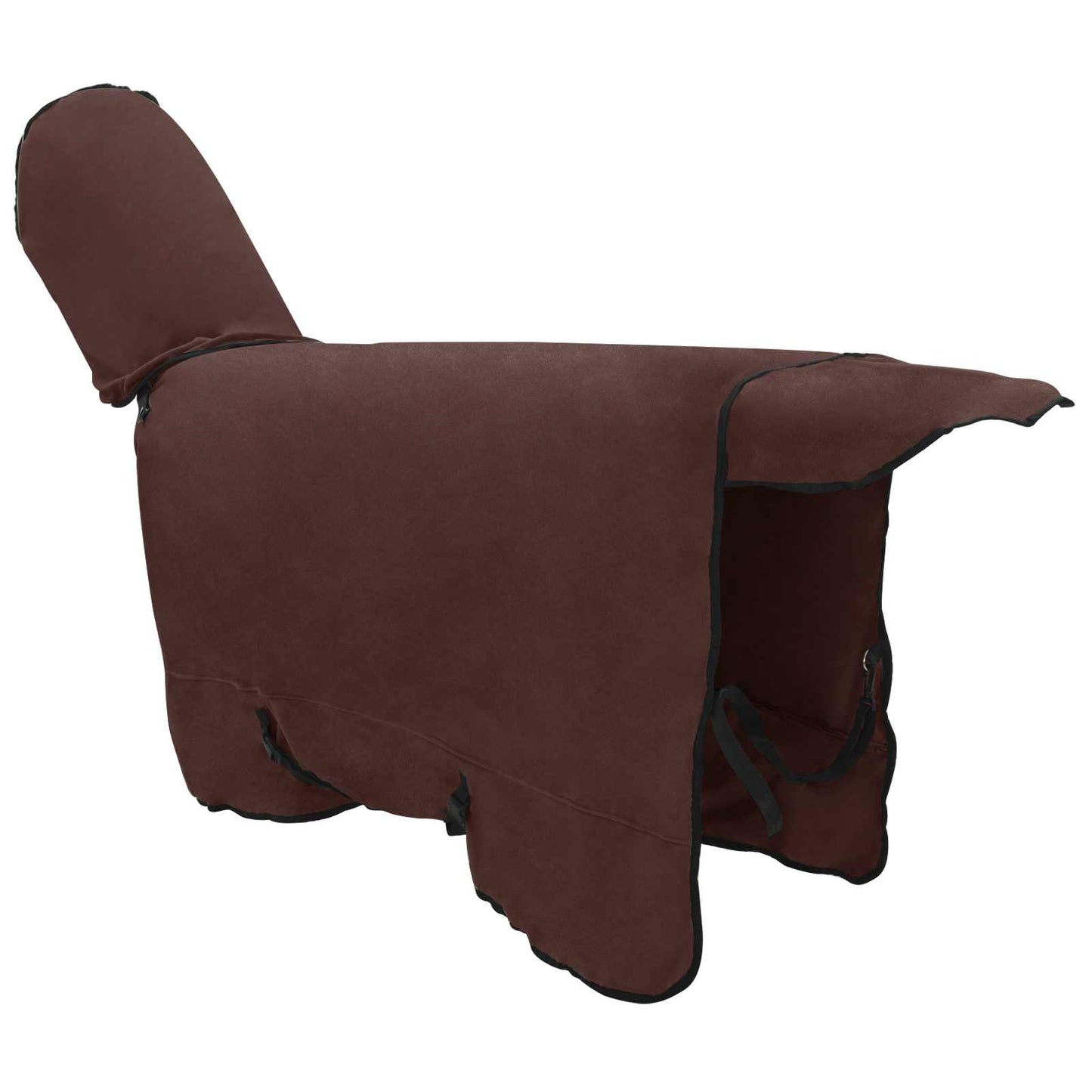 Horse Blanket Full Dark Brown 145 cm Polyester Fleece