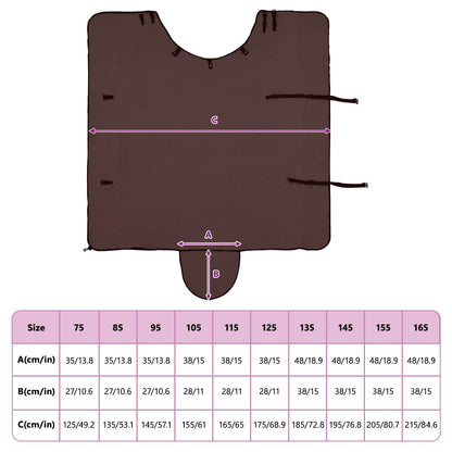Horse Blanket Full Dark Brown 165 cm Polyester Fleece