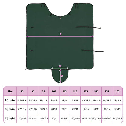 Horse Blanket Full Dark Green 155 cm Polyester Fleece