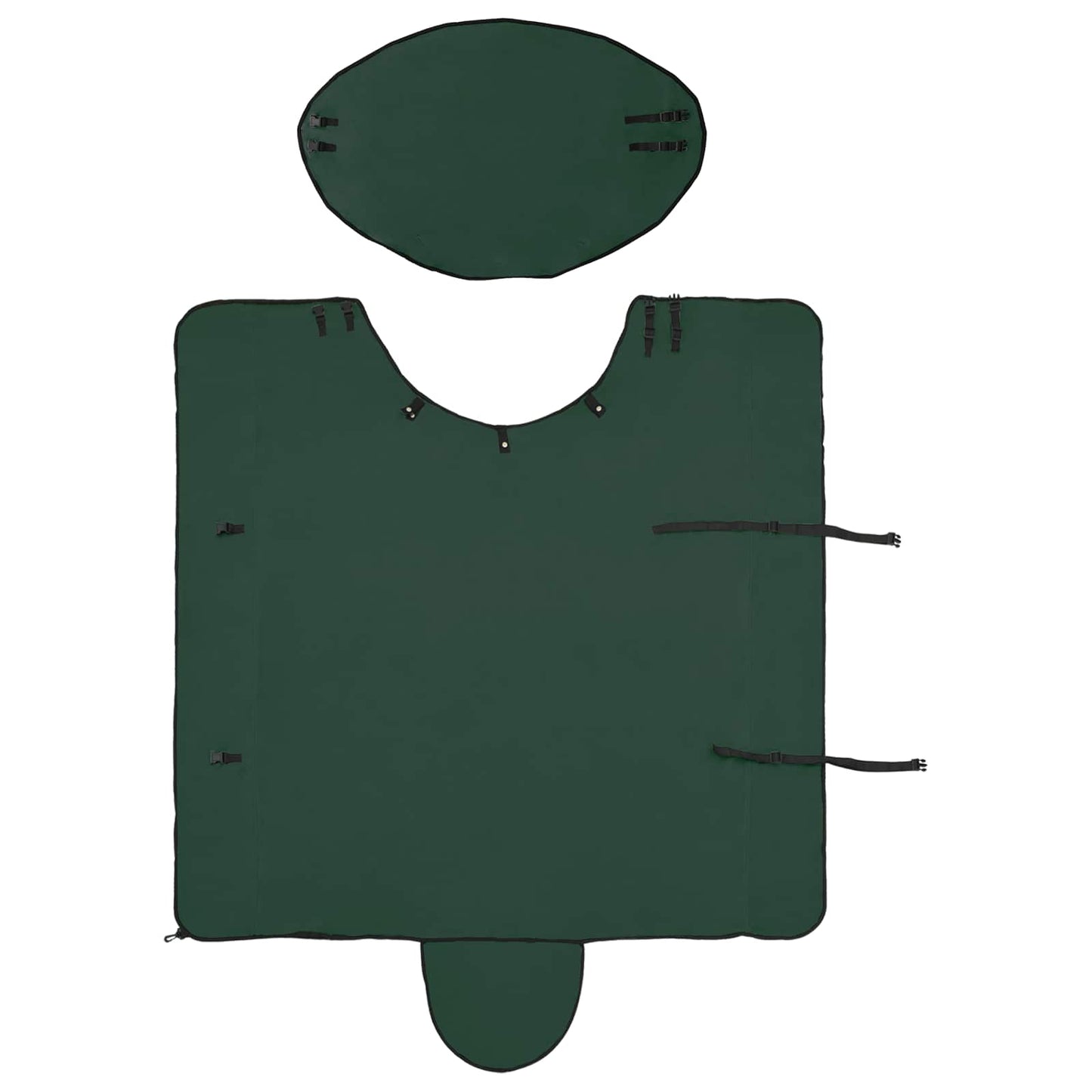 Horse Blanket Full Dark Green 155 cm Polyester Fleece