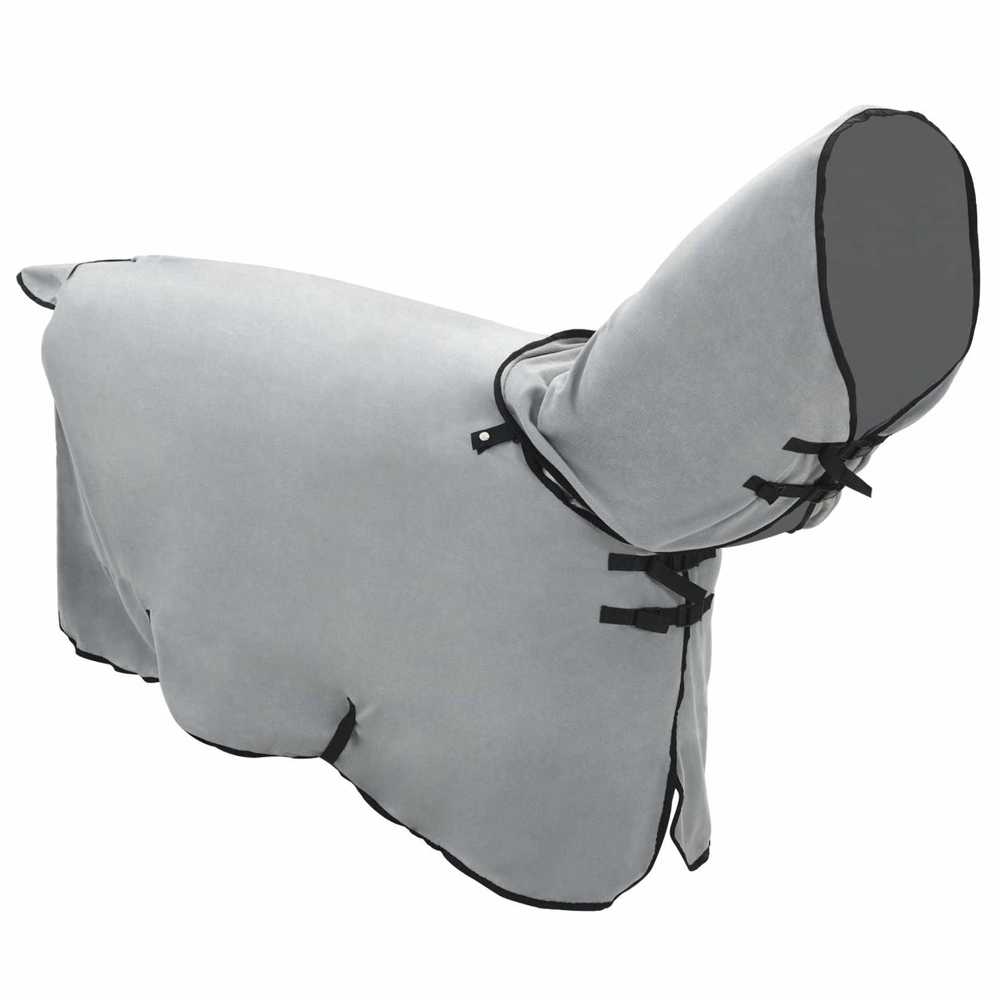 Horse Blanket Full Light Grey and Pink 95 cm Polyester Fleece