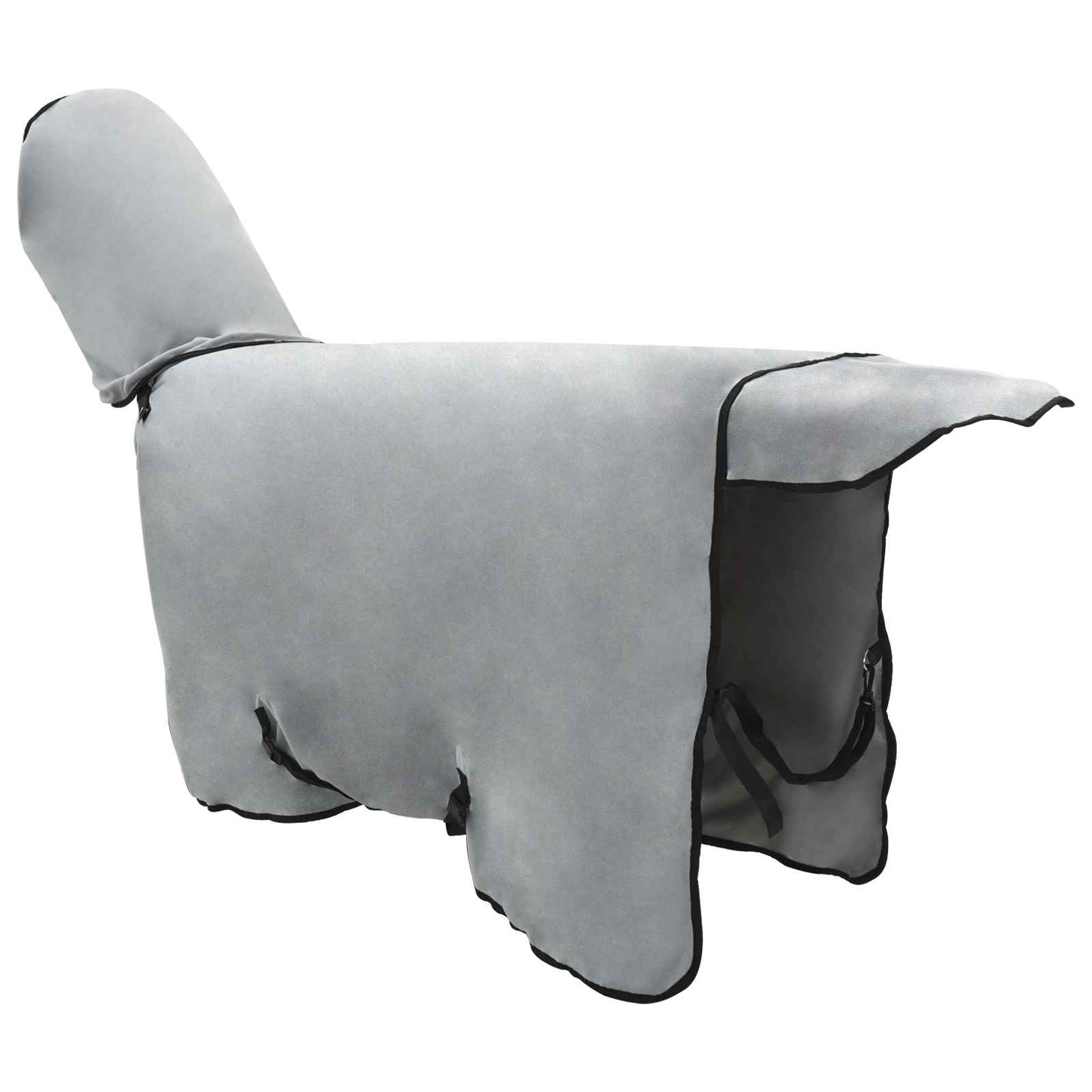 Horse Blanket Full Light Grey and Pink 105 cm Polyester Fleece