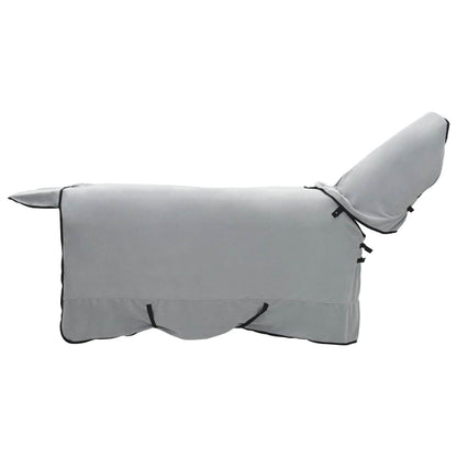 Horse Blanket Full Light Grey and Pink 135 cm Polyester Fleece