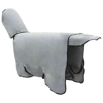 Horse Blanket Full Light Grey and Pink 135 cm Polyester Fleece