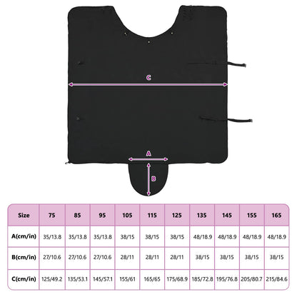 Horse Blanket Black 75 cm Polyester Fleece
