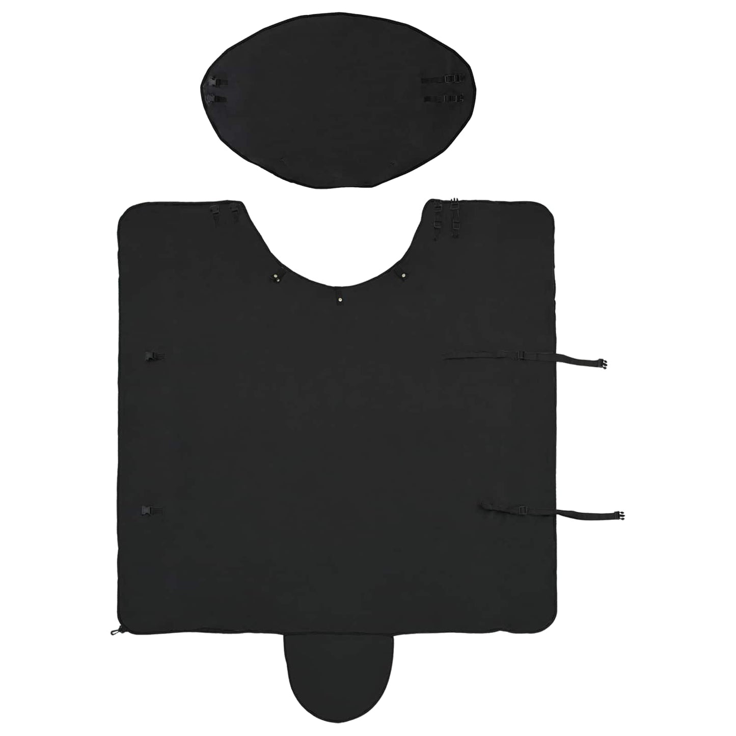 Horse Blanket Black 75 cm Polyester Fleece