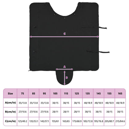 Horse Blanket Black 165 cm Polyester Fleece