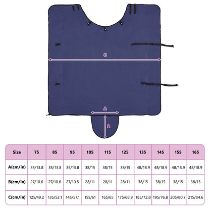 Horse Blanket Navy Blue 135 cm Polyester Fleece