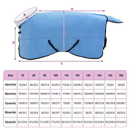 Horse Blanket Full Aqua 135 cm Polar fleece